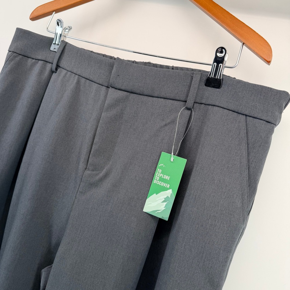Willit Wide Leg Dress Pants XXL Gray 29 Elastic Back Trousers Work Slacks NWT - Picture 2 of 8